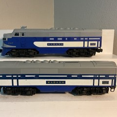 LIONEL POSTWAR 2367 WABASH F3 A&B DIESELS “VERY CLEAN”