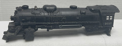 LIONEL POSTWAR O-GAUGE 2037 DIECAST 2-6-4 STEAM LOCOMOTIVE SHELL WITH STEAMCHEST