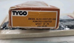 NEW HO Tyco 1776 Alco Century 430 4301 Powered Lighted Diesel Spirit Of 76