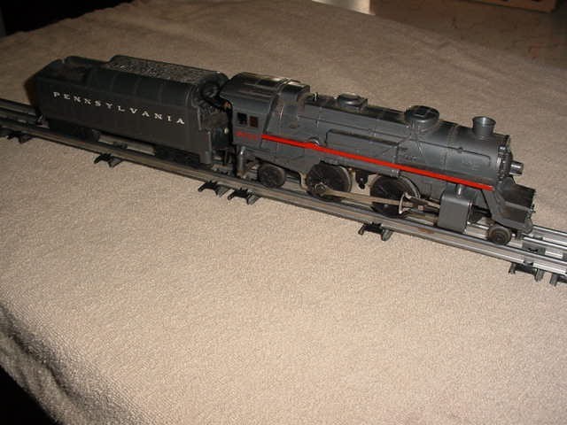 Lionel #8141 Pennsylvania 2-4-2 Steam Engine + Pennsylvania Sound Tender 0-027