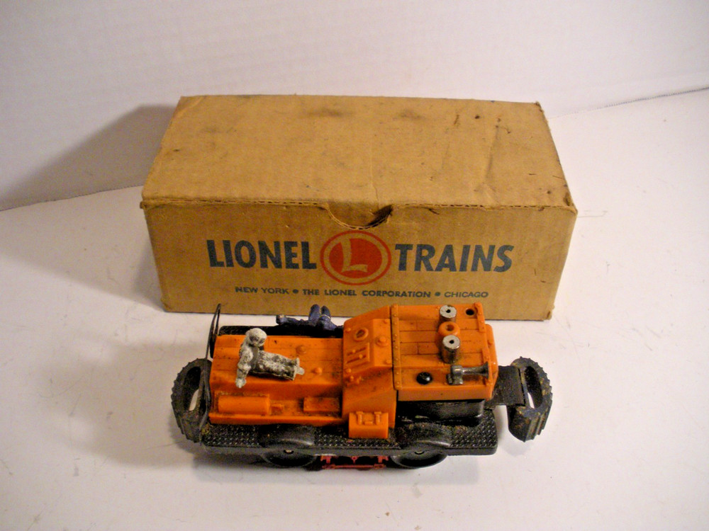 Vintage Lionel O Guage Train Yard Service Gang Car w/Box No 50 Detached Crew Man