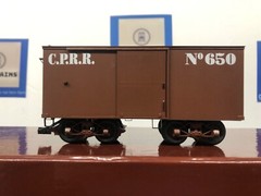 SMR Trains Brass C.P.R.R �Atlantic� (1864) 4-4-0 Steam Engine & Box Car w/ Sound