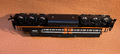New Haven HO Diesel Locomotive/Loco 2558 Black Orange White, 632 bin4 WORKs NICE