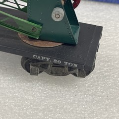 Thomas Industries O Gauge Crane Car Thomas RR Crane # 1005 With Box Black