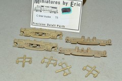 HO scale locomotive PARTS Miniatures by Eric T5 FM C-Liner truck sideframes set