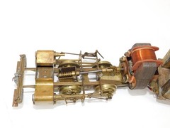STEAM LOCOMOTIVE & TENDER 2 RAIL 0-4-0 BRASS O SCALE IMP C 16-A “PROJECT”