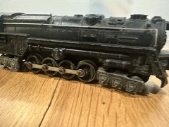 Lionel Postwar 1947 #671 S2 6-8-6 Turbine w/671W Whistle Tender O Gauge Untested