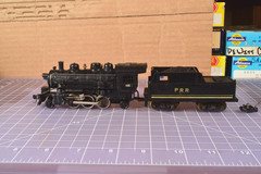 Mantua 2-6-2 PRR 11.6oz Steam Locomotive/Tender GWC, light works VAL