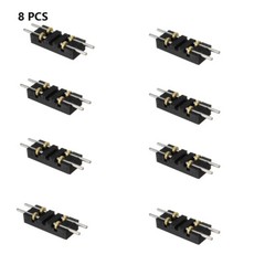 8Pcs 1/87 Model Train Wheels Ho Scale Metal Treadmill Track One-axis Module