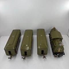Lionel 266E Set 254E 610 612 Electric Locomotive Olive Green Prewar O Pullman