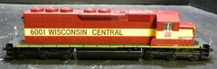 HO Kato EMD-SD40 Wisconsin Central Diesel Locomotive #6001 Item 37 6329 Excellen
