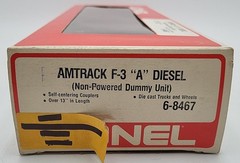 Lionel 6-8467 O Amtrak F3A Non-Powered Diesel Locomotive EX/Box