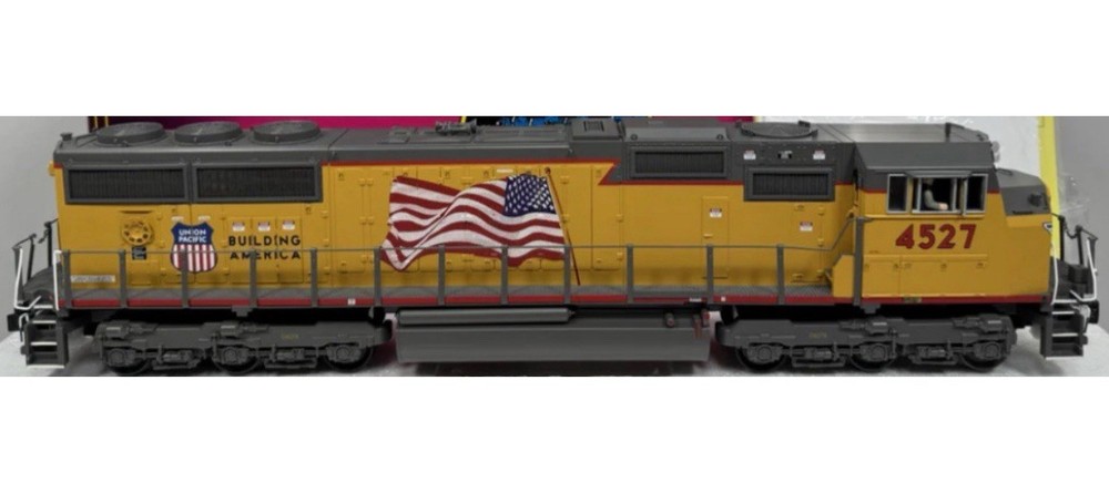 MTH PREMIER UNION PACIFIC SD70M DIESEL ENGINE PS2! 20-2376-1 O SCALE USA FLAG