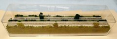 Z SCALE 16″ 2-LEVEL TRACK -SUMMER SCENE-DISPLAY CASE-FOR ANY Z TRAIN