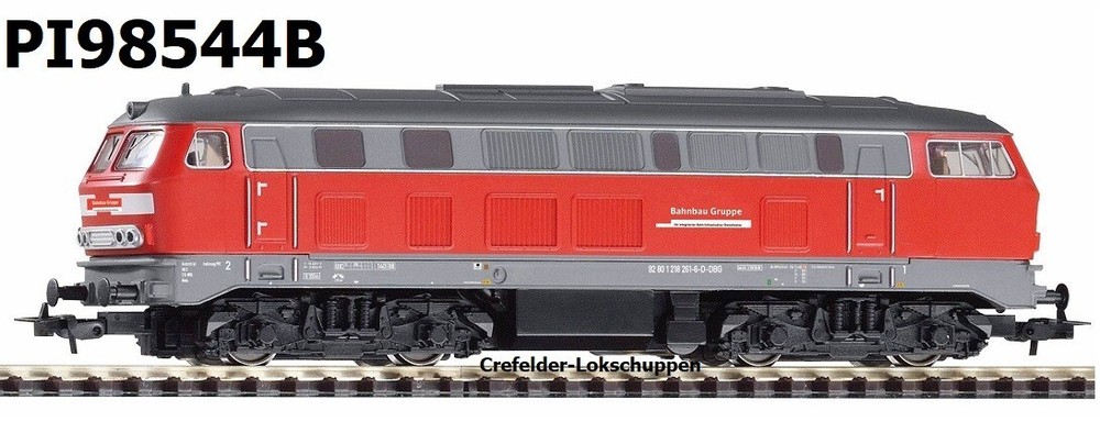 PIKO 98544B Diesel Br 218 261-6 ” Bahnbau ” Group VI Analogue Interface New Ov