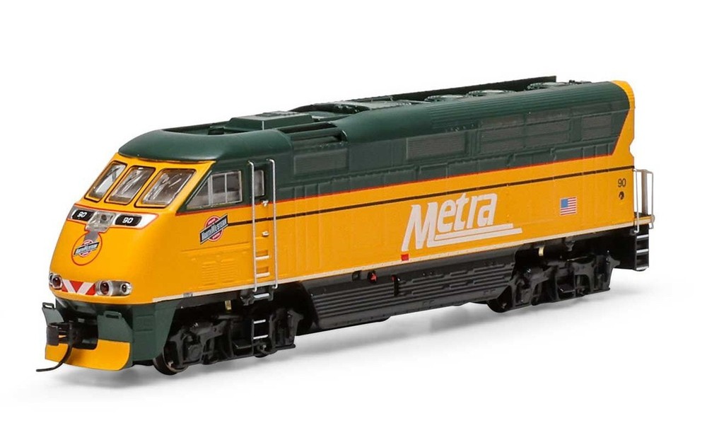 Athearn N EMD F59PHI Chicago Metra METX #90 DCC/SND LED ATH15400