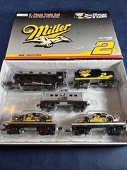 1996 Revell 5-Pc. H.O. Train Set, Rusty Wallace #2, Penske Racing, Miller Beer