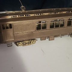 HO Brass Pacific Electric Wood Trolley Coach Orion