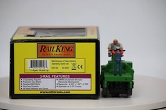 MTH 30-2526 Operating Hand Car Maintenance Of Way Green O Gauge 1:48 Scale LN