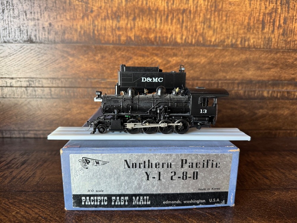 Pacific Fast Mail PFM HO Scale Brass Northern Pacific Y-1 2-8-0 Pro Paint