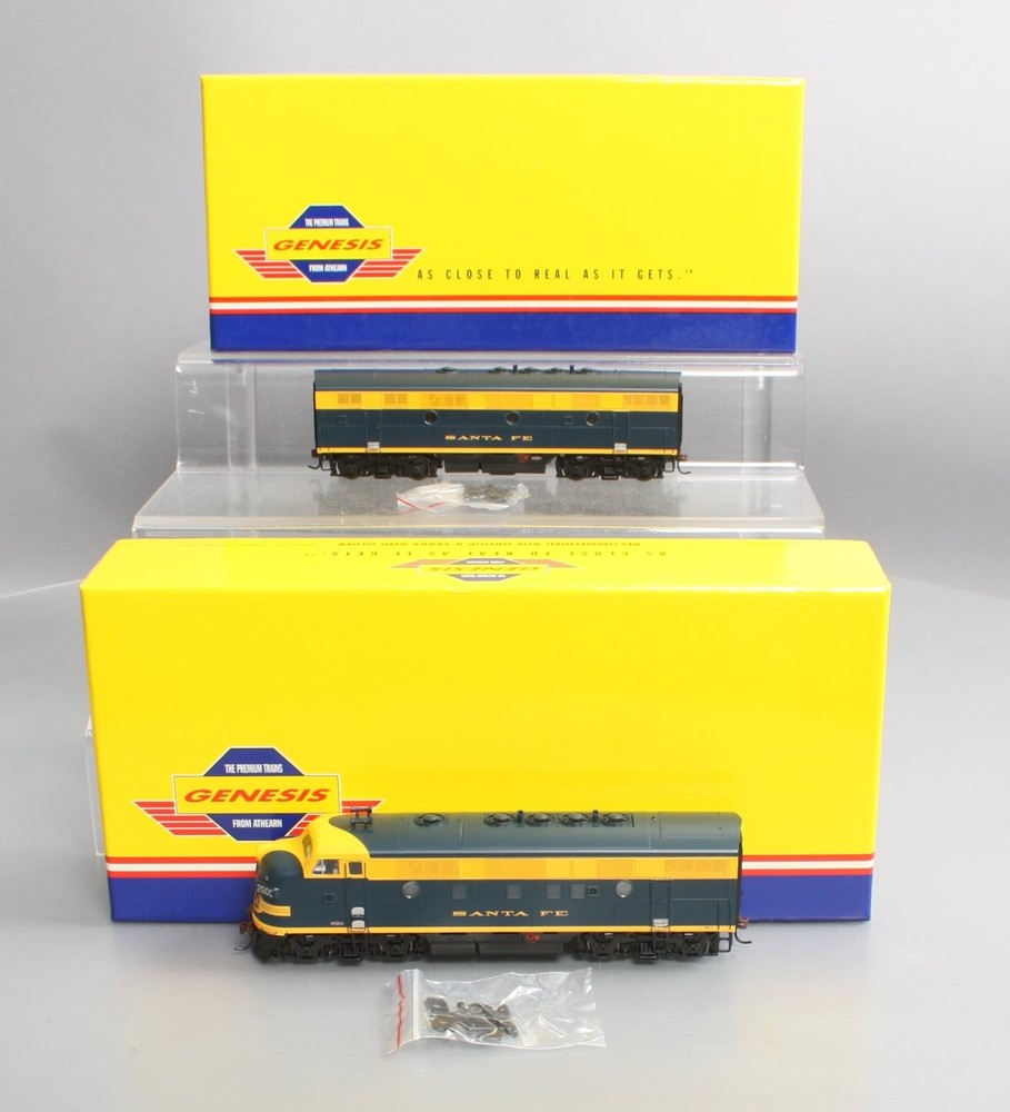 Athearn G22024 HO Scale Santa Fe F-7A/F7-B Diesel Locomotive Set Freight LN/Box