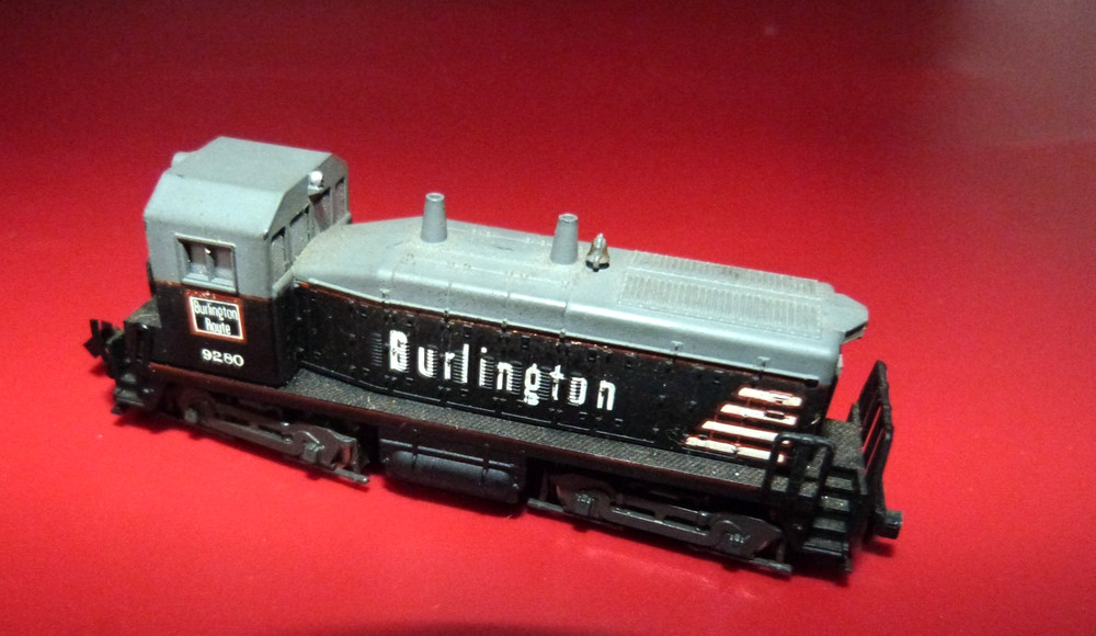 N Scale Rivarossi Burlington Route NW2 Switcher 9280 Nonpowered