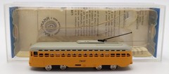 Bachmann 62989 N Scale Yellow PCC Steamline Trolley #7407 LN/Box