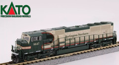 KATO 1766503 N SCALE SD70MAC BNSF MERGER SCHEME #9647 DC/DCC READY 176-6503