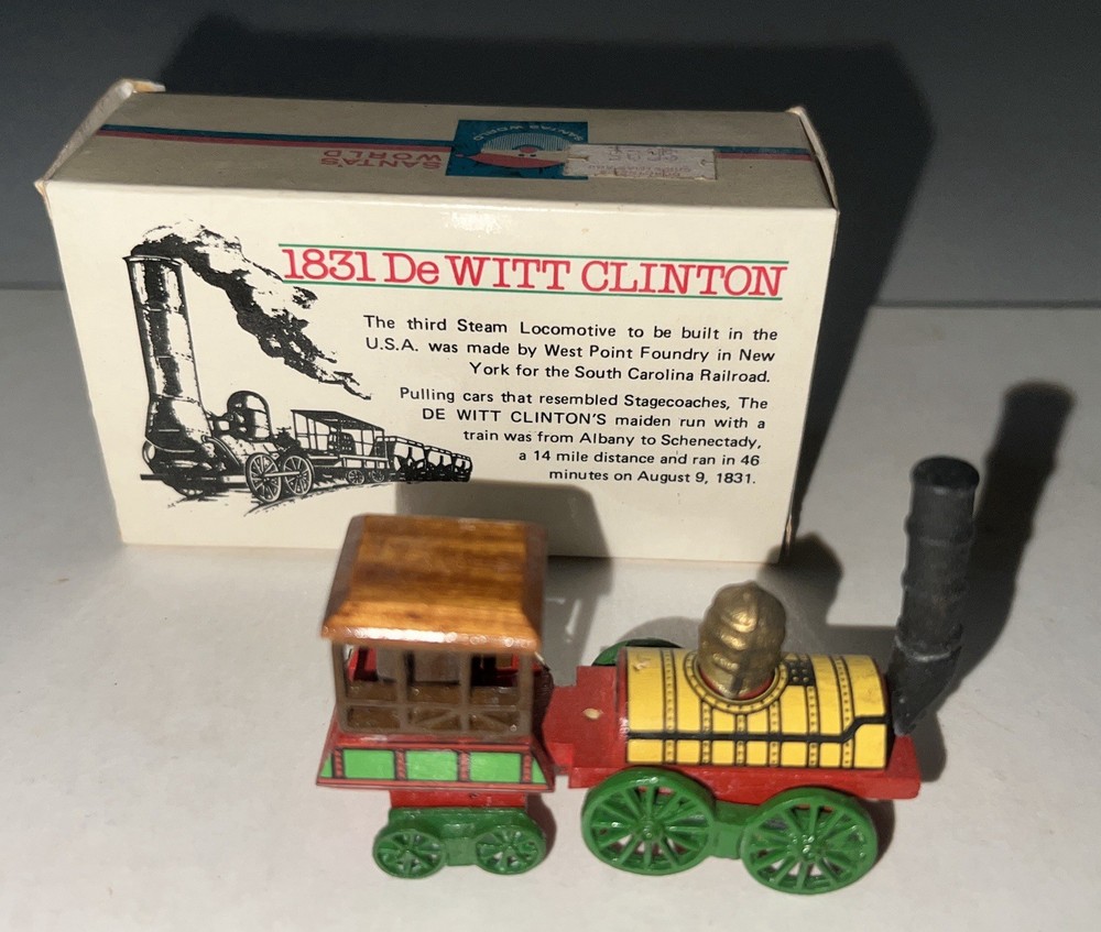 1831 De WITT CLINTON, Model train, toy, 3rd Steam Locomotive built in U.S.A. old