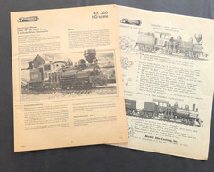 Shay Roundhouse Locomotive 360 Manual Instruction Sheet – 16 Pages