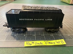 Marx O Train Southern Pacific 8 Wheel Tender w/ 3/16th Scale Metal Trucks LOT B