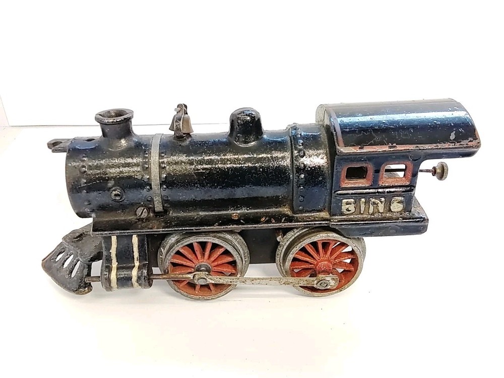 Bing O Gauge Cast Iron Steam Locomotive Train Wind Up Prewar WORKING