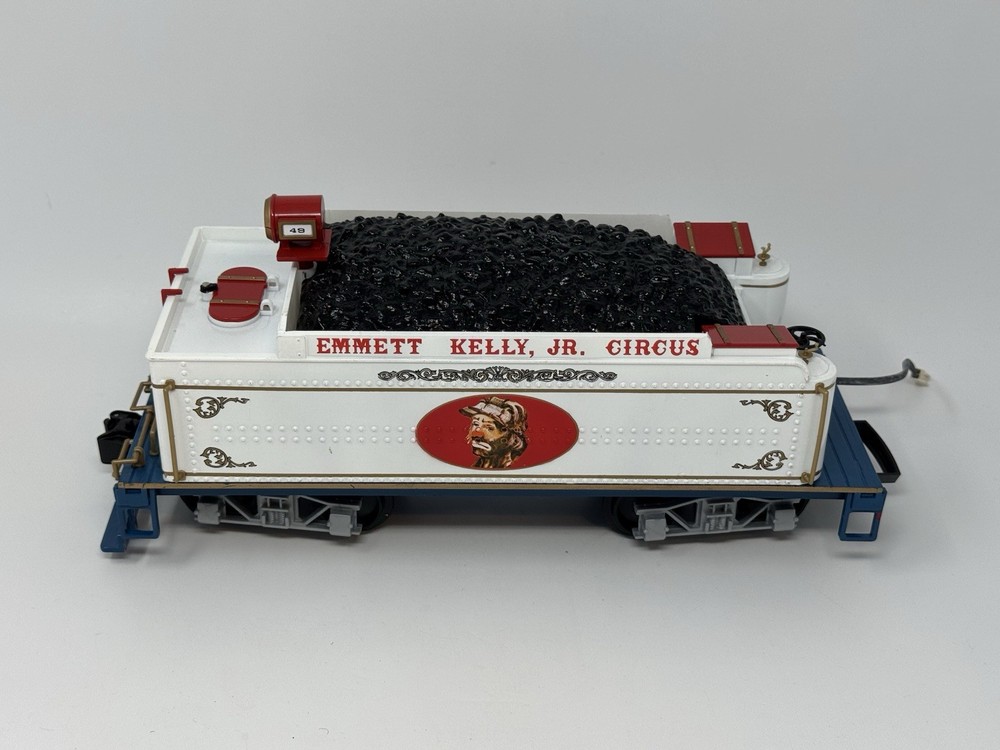 Bachmann G Scale Ringmaster Circus Emmett Kelly Jr Coal Tender Car