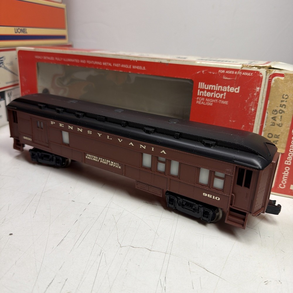 Lionel Penn Combo Baggage Passenger Car 6-9510 O Gauge Passenger
