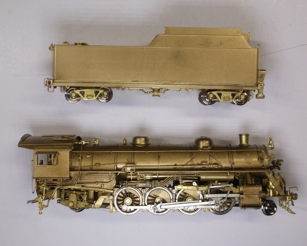 HO Key Imports brass AC&Y 2-8-2 Mikado steam engine in orig box (lot BB457)