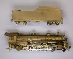 HO Key Imports brass AC&Y 2-8-2 Mikado steam engine in orig box (lot BB457)