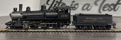 Gem Models HO Brass #GN-108 Ten Wheeler Maryland & Pennsylvania 4-6-0 #28 Tested
