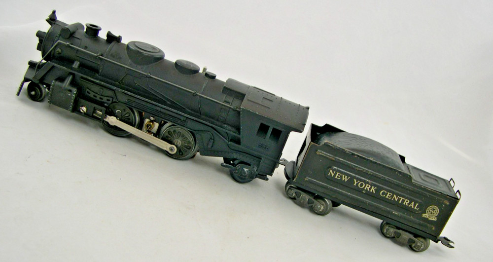 Marx 666 O Gauge NYC 2-4-2 Diecast Loco & New York Central Tender Exc Runs 1955