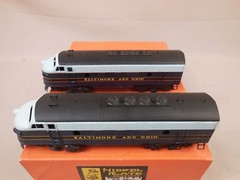 HO BRASS NICKEL PLATE PRODUCTS BALTIMORE & OHIO F-3 AA PHASE IV LOCOMOTIVE SET