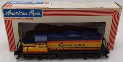 American Flyer 6-48004 S Scale Chessie GP-20 Dummy Diesel Loco EX/Box