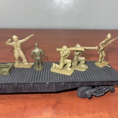KMT Kusan Auburn Train Flat Car & Gondola Car + Misc Parts Only