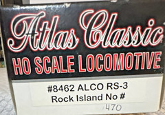 HO Scale Rock Island ALCO # 8462 RS-3 #470