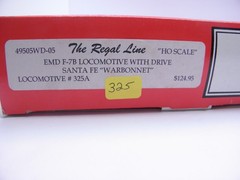 INT MTN -EMD F 7A & F 7B POWERED UNITS – WARBONNET CHECKED &RUNS DCC PLUG HO 326