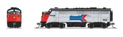 Broadway N-Scale 9240 EMD F7 AB, Amtrak 103/153, Phase I, A-unit Paragon4 Sound