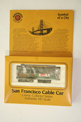 Bachmann Ho Scale San Francisco Cable Car BEEFEATER Classic Collector Series