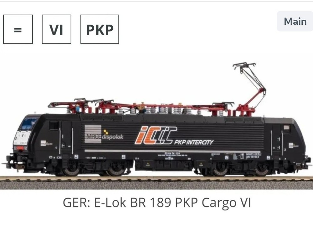 Piko PKP ES 64 Electric Locomotive 57967 HO Scale DCC Ready