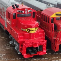 Lot of 3 Miscellaneous HO Santa Fe Diesel Locomotives Not Working/Parts Only