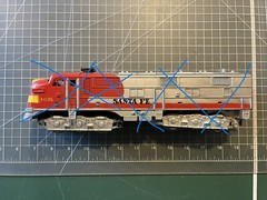 Marx Train SantaFe 1095 Diesel Locomotive Engine FRONT TRUCK ASSEMBLY PART LOT H