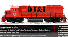 HO ATLAS 10000390 SILVER GP40-2 DETROIT TOLEDO & IRONTON DT&I # 421 DCC READY