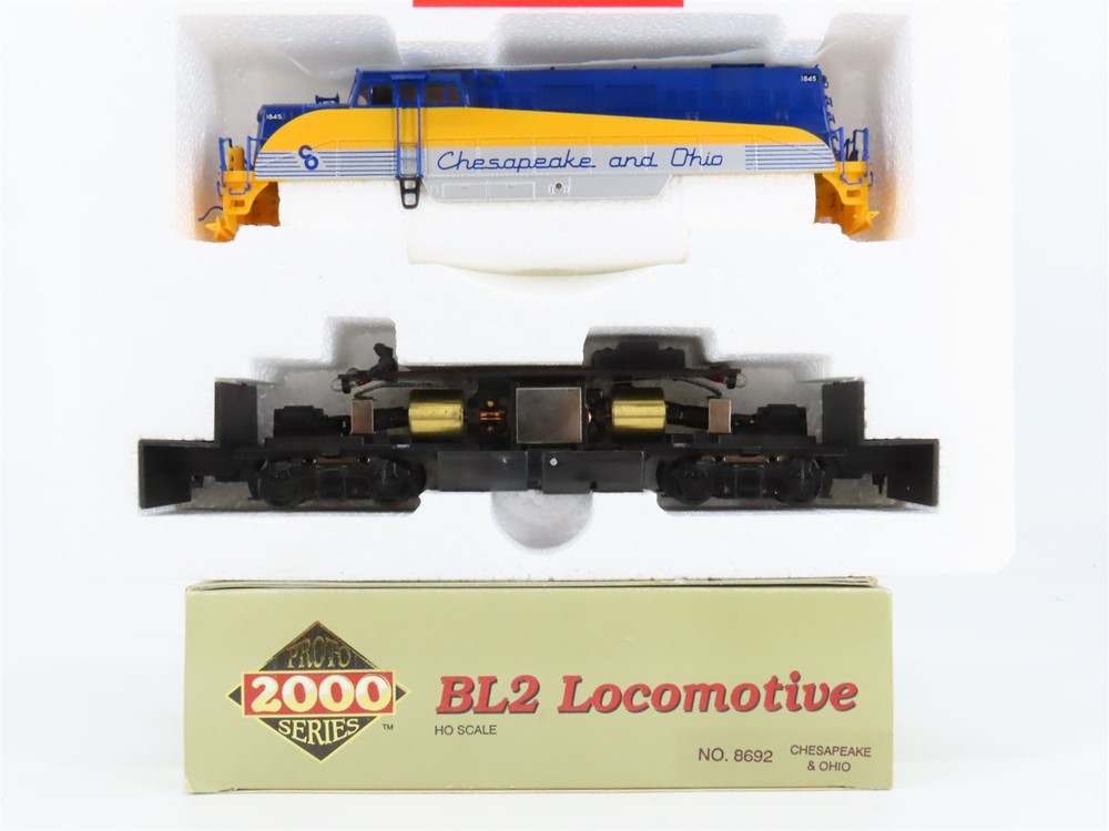 HO Proto 2000 8692 C&O Chesapeake & Ohio EMD BL2 Diesel #1845 – BAD GEARS